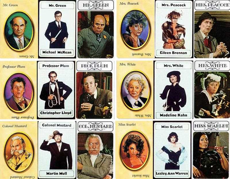 Meet the Memorable Characters from the Board Game Clue Meet the Memorable Characters from the Board Game Clue