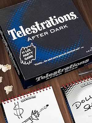 Telestrations After Dark: A Fun and Hilarious Adult Drawing Game for Game Night