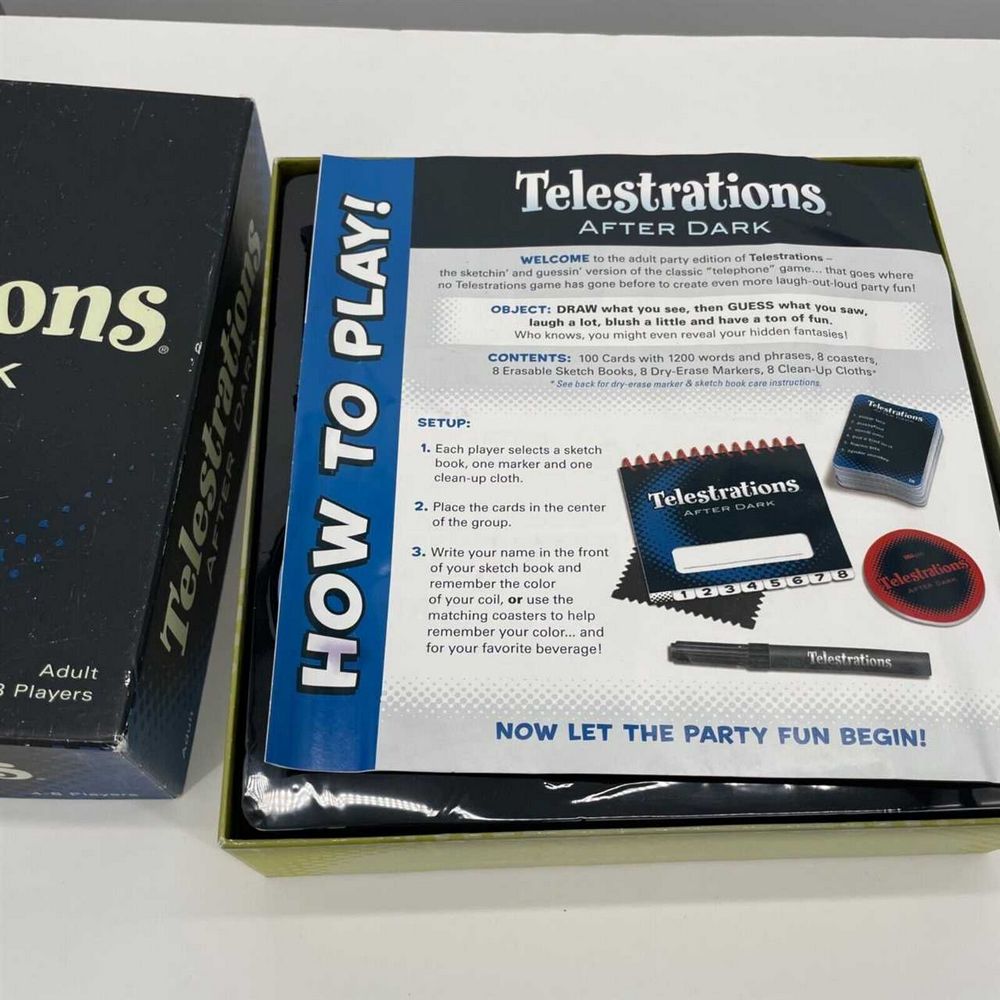 Telestrations After Dark: A Fun and Hilarious Adult Drawing Game for Game Night