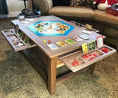 Upgrade Your Leisure Space with a Cozy and Fun Board Game Coffee Table