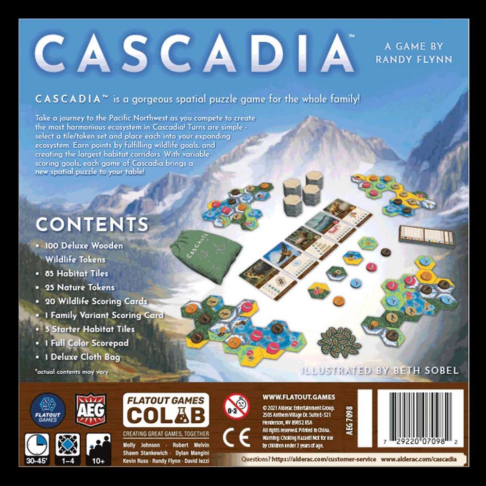 Aeg Cascadia Board Game - An Interactive Tabletop Entertainment