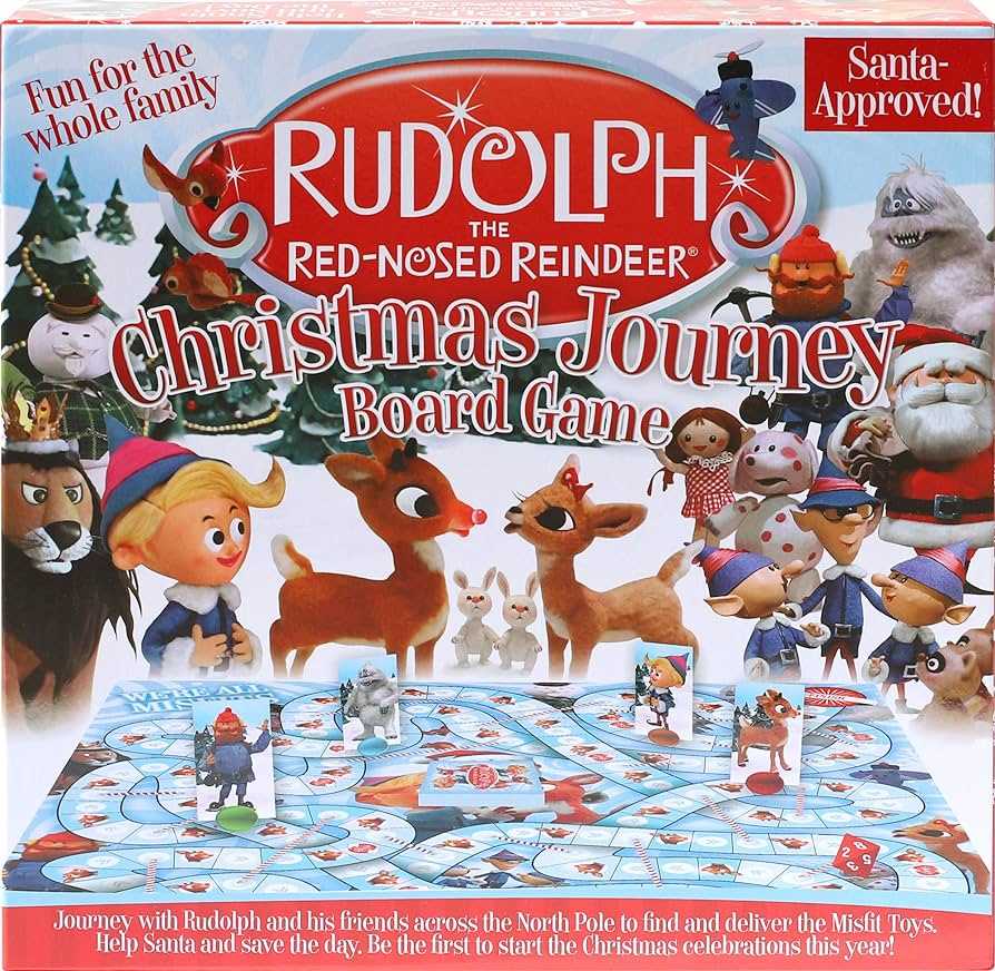 Aquarius Rudolph the Red-Nosed Reindeer Board Game - A Fun Holiday Activity for the Whole Family