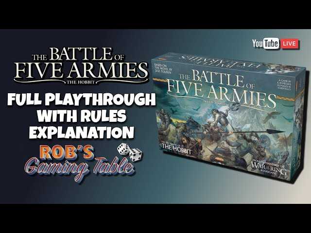 Battle of Five Armies Board Game - A Strategic Fantasy Warfare Experience
