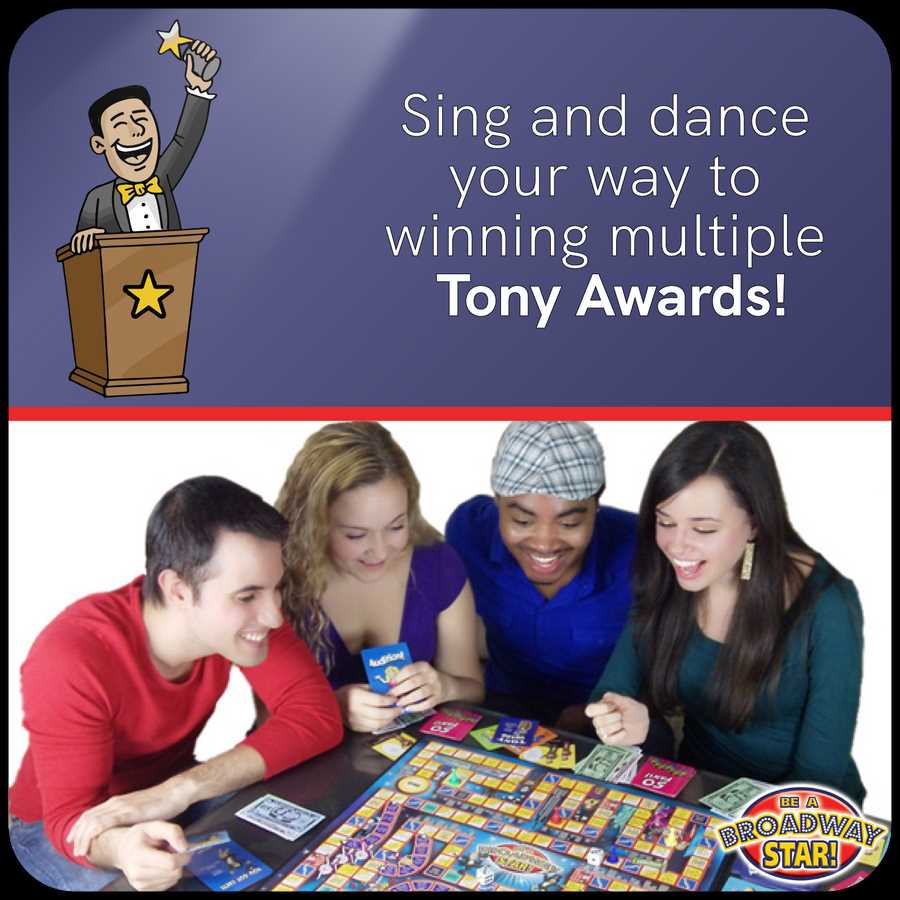 Be a Broadway Star Board Game - Immerse Yourself in the World of Broadway with this Exciting Role-Playing Experience