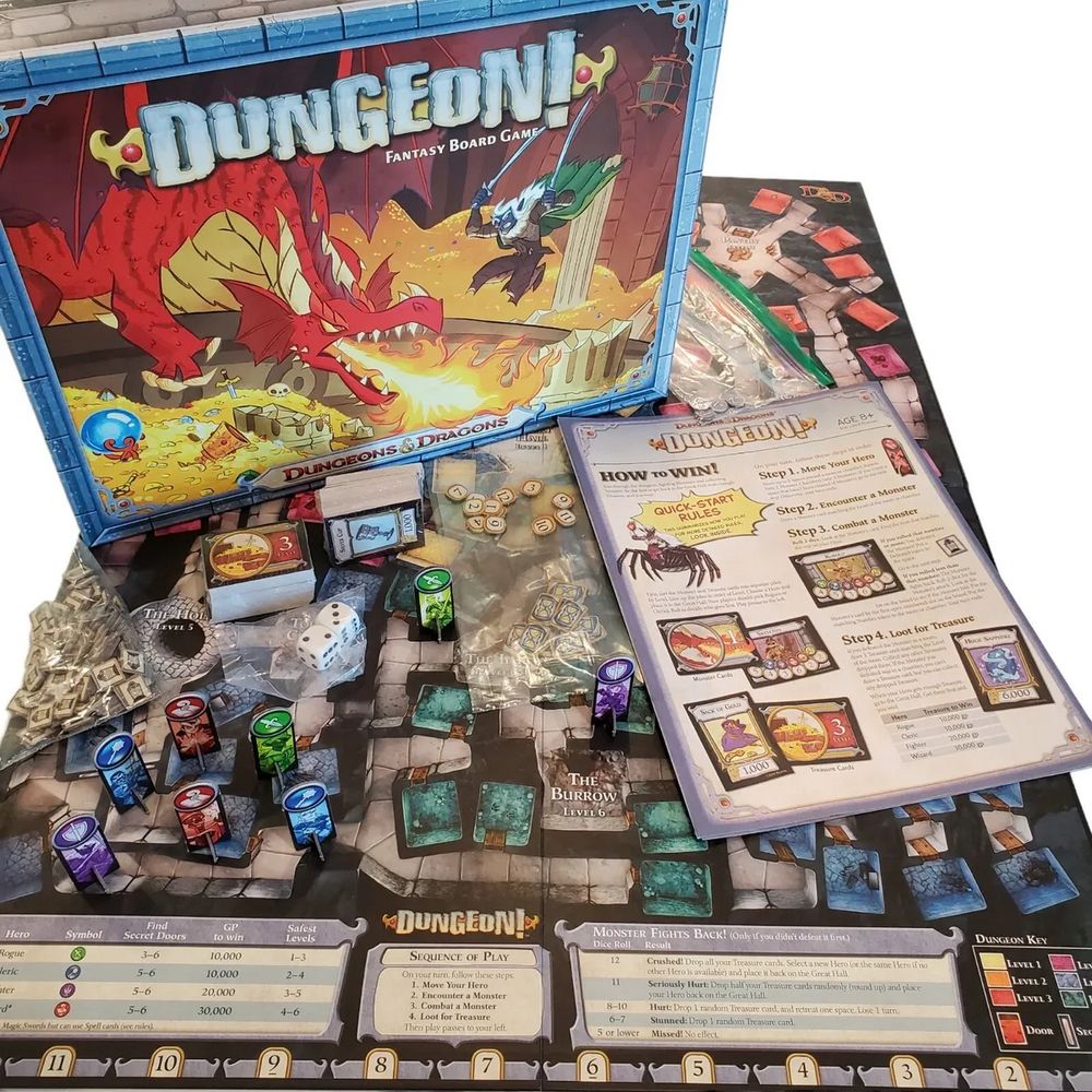 Dungeon Dice Board Game: Embark on a Fantasy Role-Playing Adventure