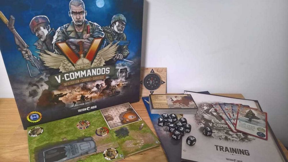 V Commandos Board Game: A Tactical Cooperative Strategy Game