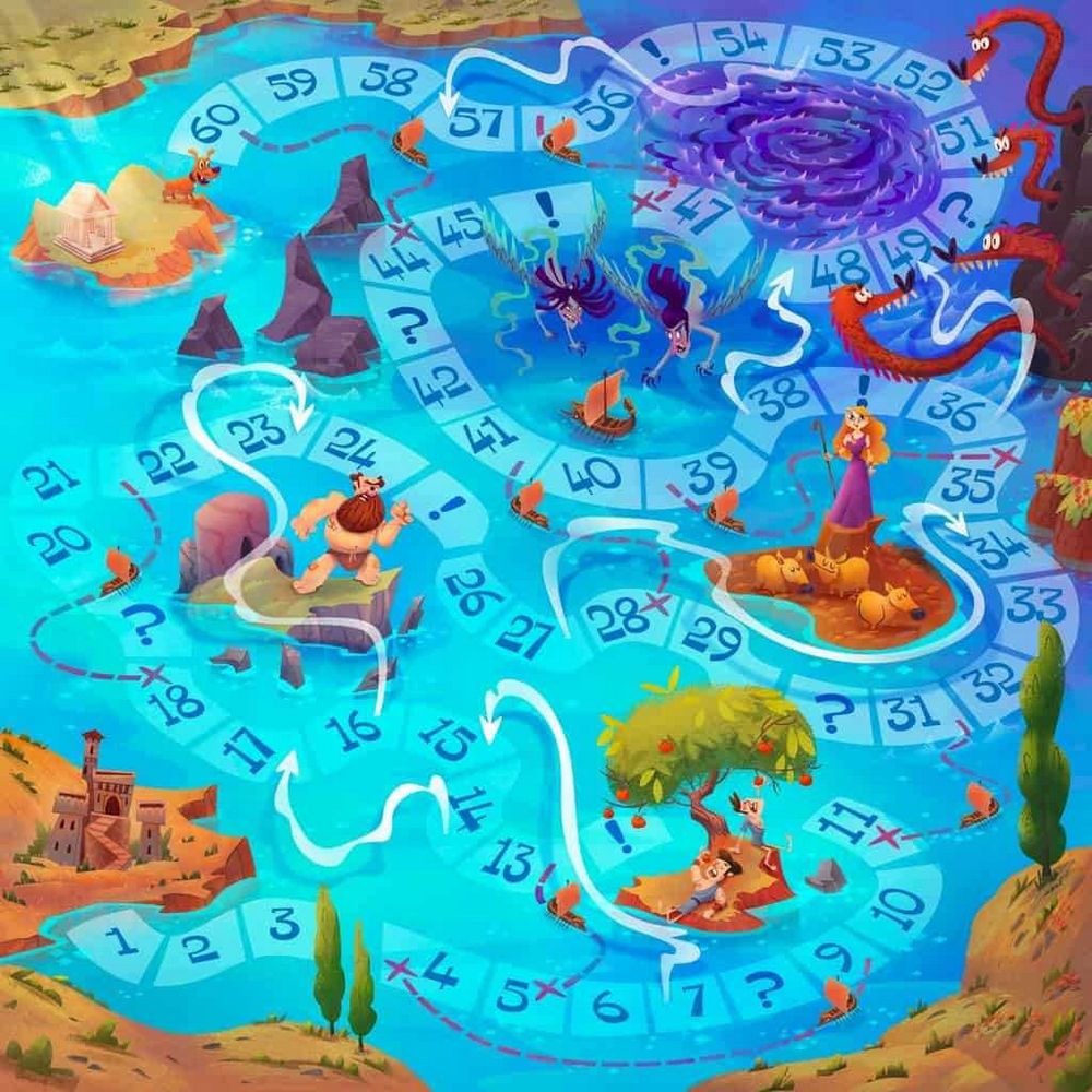 The Odyssey Game Board: An Interactive Adventure in Mythology